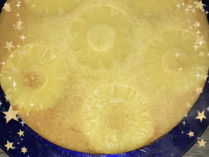 Cliquez pour zoomer ! Gâteau renversé à l’ananas Thermomix par mimi261