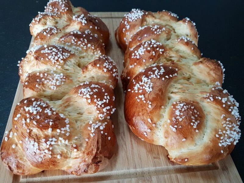 Cliquez pour zoomer ! Brioche tressée à la mie filante Thermomix par nounou25