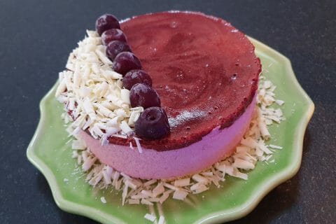 Cliquez pour zoomer ! Bavarois aux framboises au Thermomix