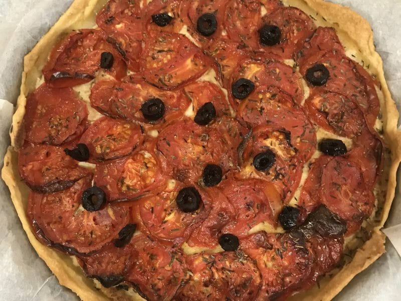 Cliquez pour zoomer ! Tarte tomates et amandes Thermomix par Vio_Lette