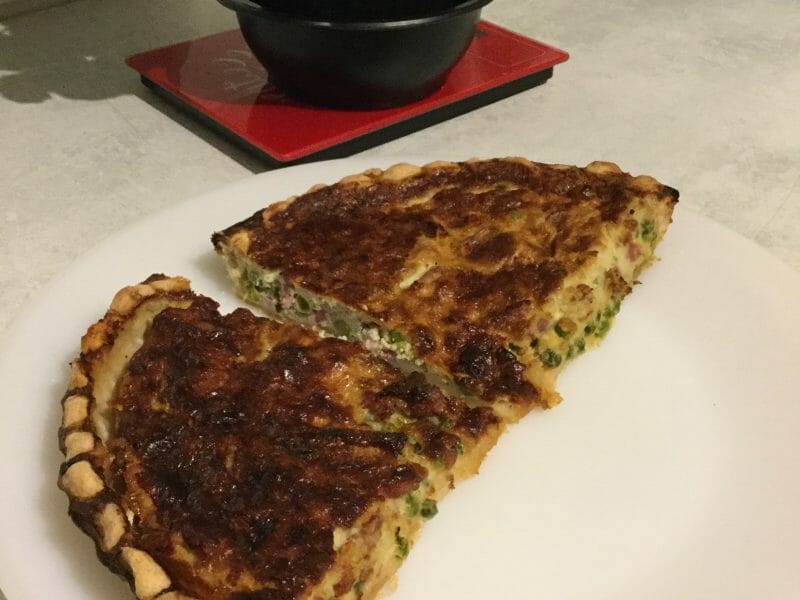Cliquez pour zoomer ! Quiches petits pois et lardons Thermomix par uruk76