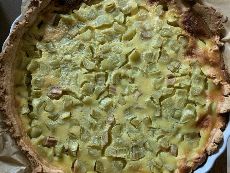 Cliquez pour zoomer ! Tarte à la rhubarbe Thermomix par Alex7661