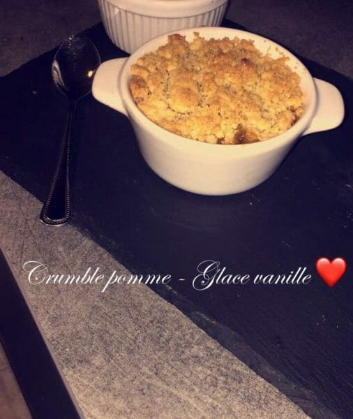 Cliquez pour zoomer ! Crumble aux Pommes Thermomix par Faizouh