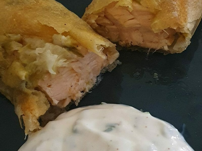 Cliquez pour zoomer ! Brick de saumon et poireaux Thermomix par Vally6449