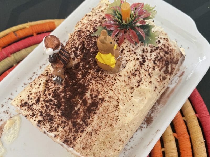 Cliquez pour zoomer ! Bûche Tiramisu Thermomix par Genevieve