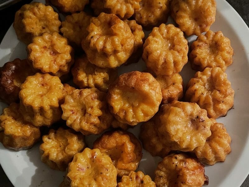 Cliquez pour zoomer ! Mini cannelés chorizo comté Thermomix par Genevieve