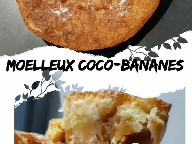 Cliquez pour zoomer ! Moelleux coco-bananes Thermomix par titi.974
