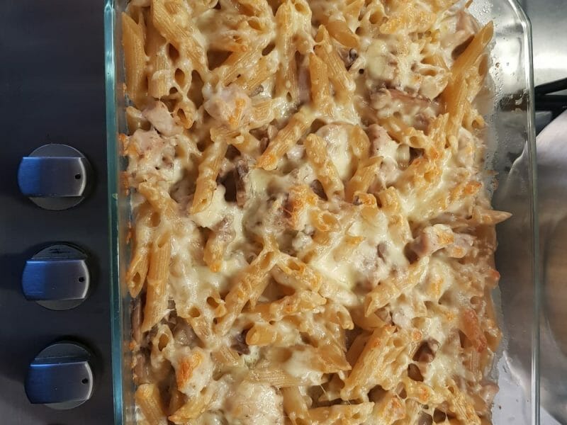 Cliquez pour zoomer ! Gratin de pennes aux champignons Thermomix par Oua59