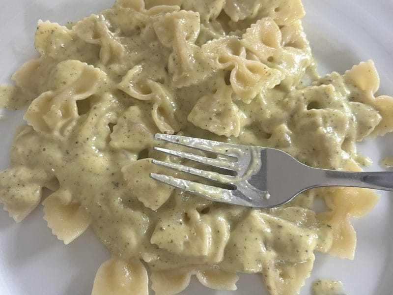 Cliquez pour zoomer ! Farfalle à la crème de courgettes Thermomix par Justeunefandecuisine😋