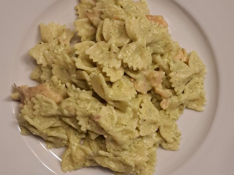 Cliquez pour zoomer ! Farfalle à la crème de courgettes Thermomix par appy1102