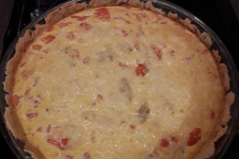 Cliquez pour zoomer ! Tarte au thon, tomate et moutarde au Thermomix