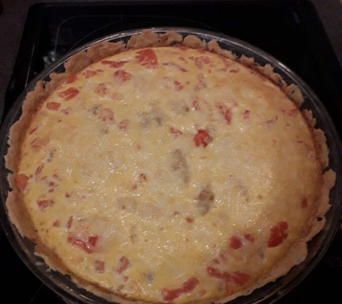 Cliquez pour zoomer ! Tarte au thon, tomate et moutarde Thermomix par Aurelie.C