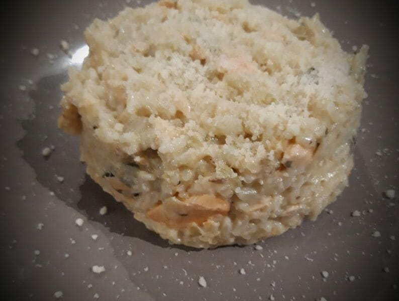 Cliquez pour zoomer ! Risotto poireaux et saumon fumé Thermomix par elodie100284