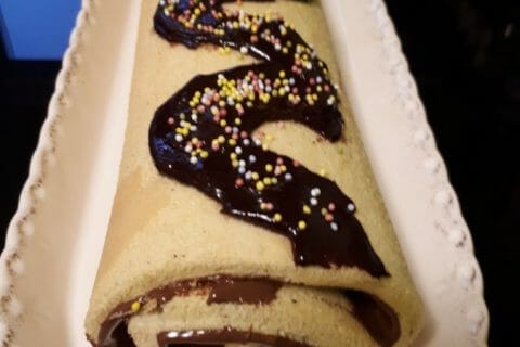 Cliquez pour zoomer ! Roulé au nutella au Thermomix