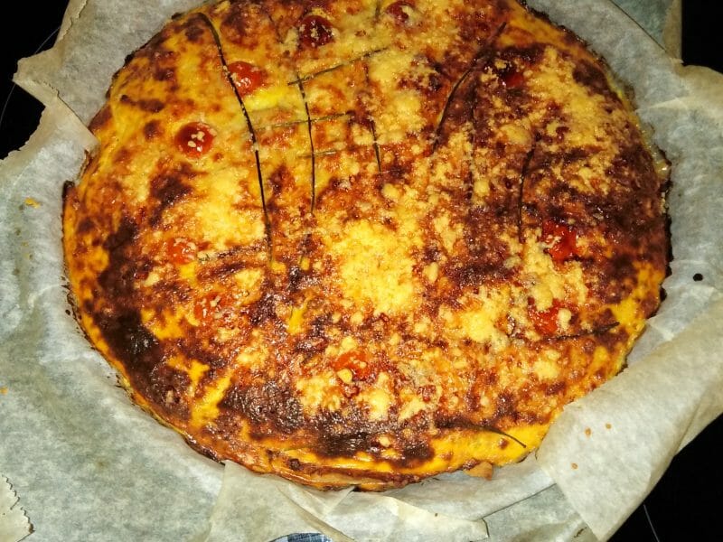 Cliquez pour zoomer ! Tarte au thon, tomate et moutarde Thermomix par Pat14762