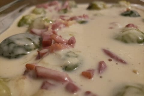 Cliquez pour zoomer ! Gratin de choux de Bruxelles au comté Thermomix par SophieL