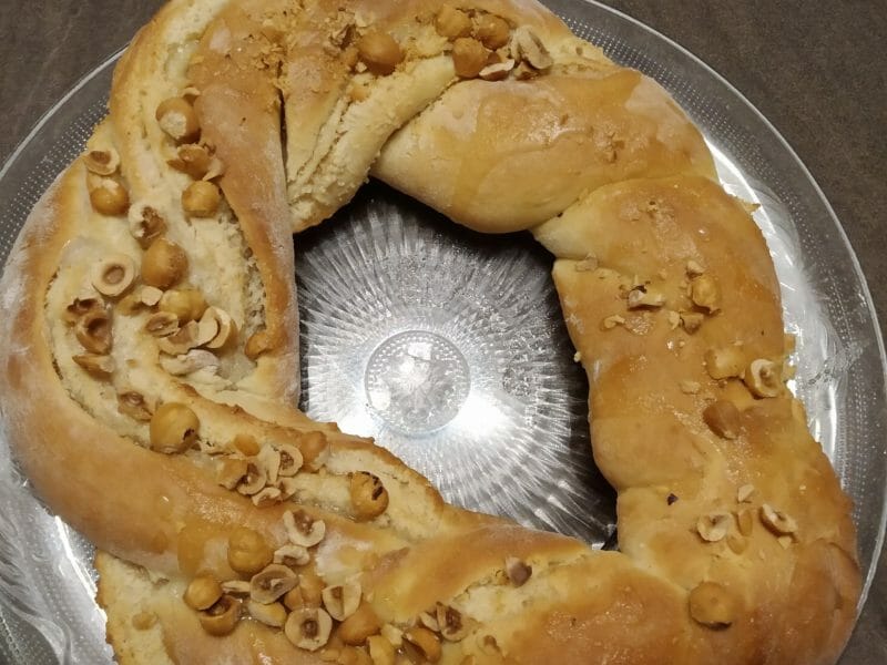 Cliquez pour zoomer ! Brioche tressée aux noisettes Thermomix par Sophie_24