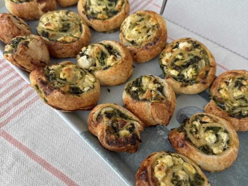 Cliquez pour zoomer ! Spirales feuilletées épinards et feta Thermomix par sandrineD