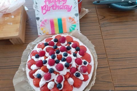 Cliquez pour zoomer ! Tarte aux fraises sans cuisson Thermomix par Stephanais
