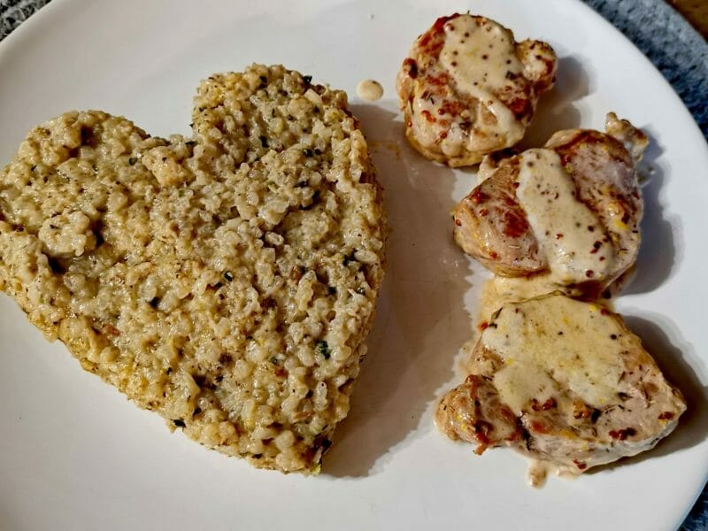 Cliquez pour zoomer ! Risotto champignons et courgettes Thermomix par adego