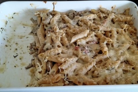 Cliquez pour zoomer ! Gratin de pennes aux champignons Thermomix par yvanchristine
