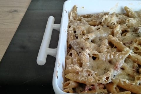 Cliquez pour zoomer ! Gratin de pennes aux champignons Thermomix par yvanchristine