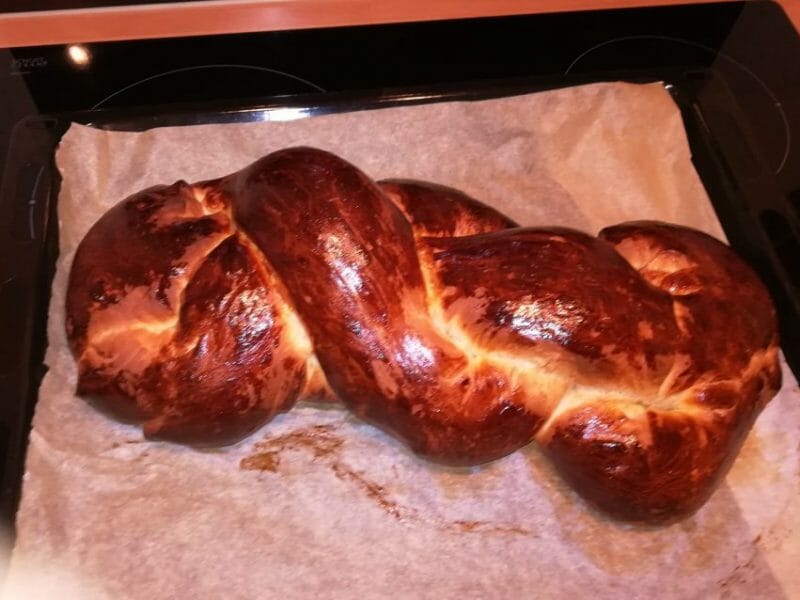 Cliquez pour zoomer ! Brioche tressée à la mie filante Thermomix par cacou62