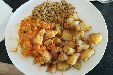 Cliquez pour zoomer ! Bouchées de poulet aux carottes au Thermomix