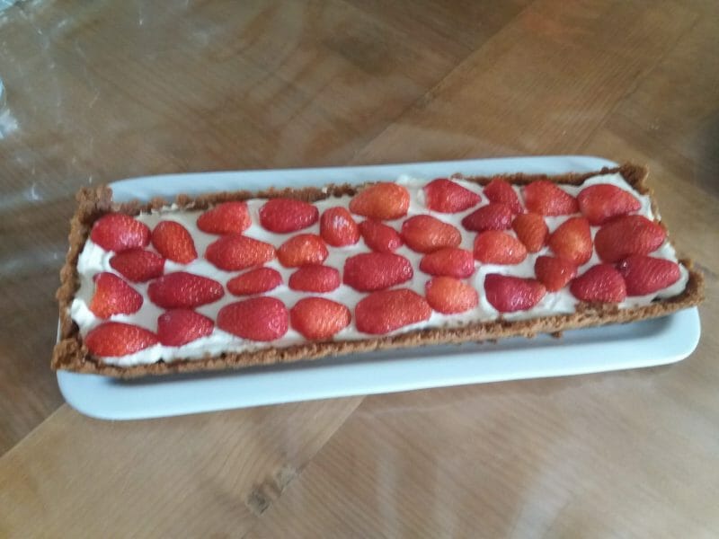 Cliquez pour zoomer ! Tarte aux fraises sans cuisson Thermomix par 62Delphine80