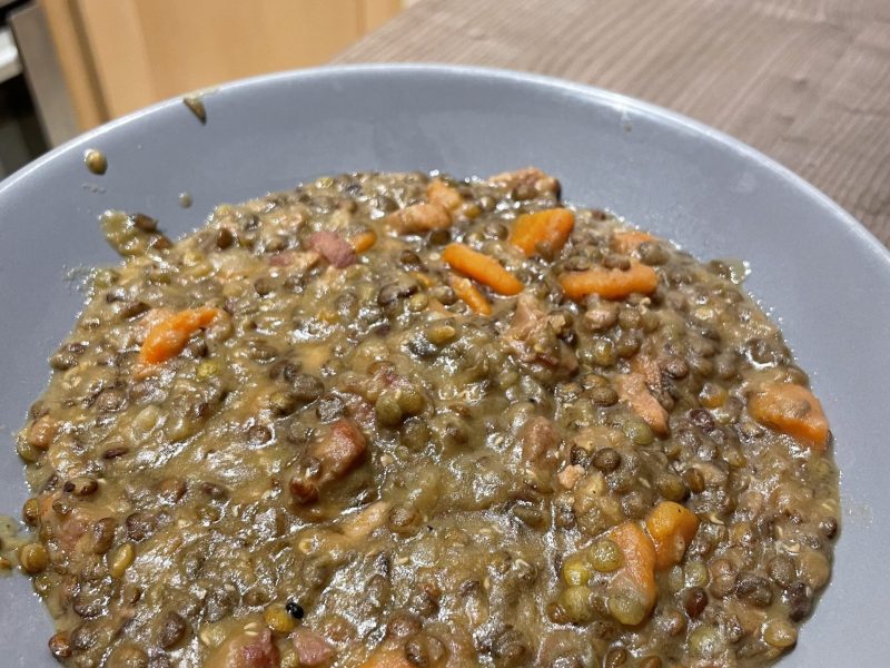 Cliquez pour zoomer ! Lentilles et ses saucisses Thermomix par gwendy92