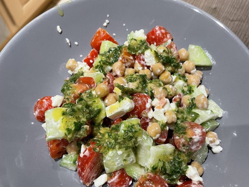 Cliquez pour zoomer ! Salade de pois chiches Thermomix par gwendy92