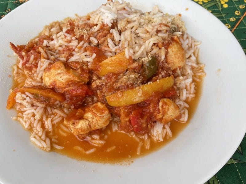 Cliquez pour zoomer ! Escalopes de poulet basquaise Thermomix par coco@31