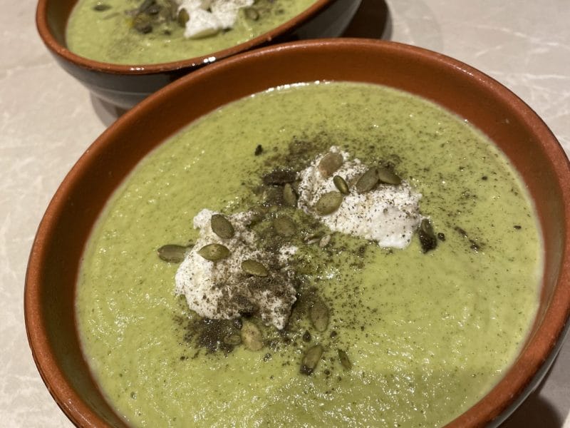 Cliquez pour zoomer ! Potage brocoli et poireaux Thermomix par coco@31