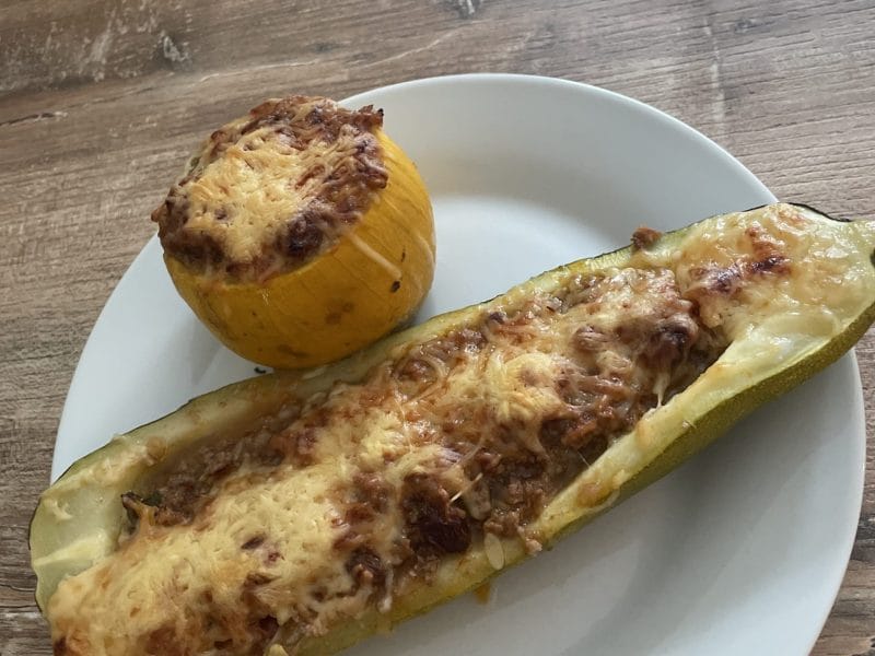 Cliquez pour zoomer ! Courgettes farcies à la viande hachée Thermomix par coco@31