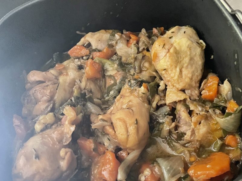 Cliquez pour zoomer ! Cuisses de poulet au vin blanc Thermomix par coco@31