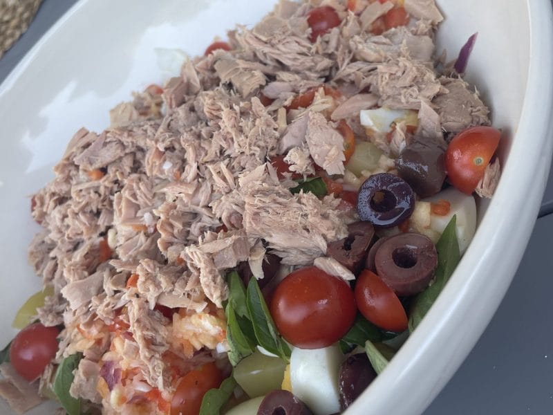 Cliquez pour zoomer ! Salade de pommes de terre au thon Thermomix par coco@31