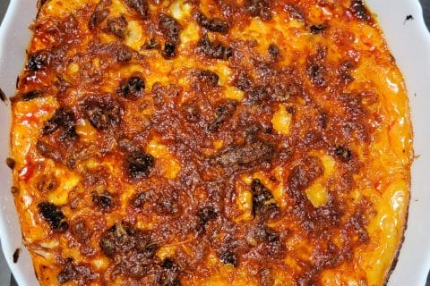 Cliquez pour zoomer ! Gratin de chou-fleur au chorizo Thermomix par peggo