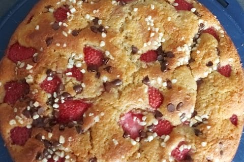 Cliquez pour zoomer ! Gâteau amandes et fruits rouges Thermomix par peggo