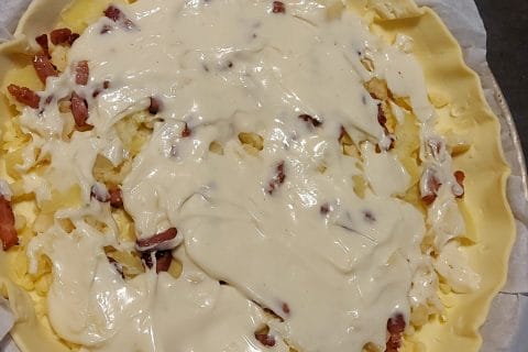 Cliquez pour zoomer ! Tourte lardons et comté Thermomix par peggo