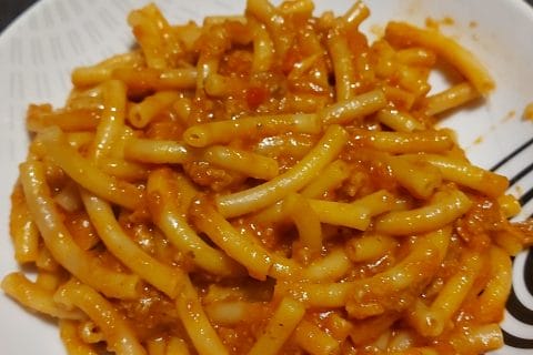 Cliquez pour zoomer ! Farfalle aux chipolatas Thermomix par peggo