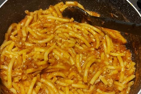 Cliquez pour zoomer ! Farfalle aux chipolatas Thermomix par peggo