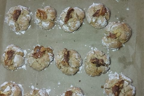 Cliquez pour zoomer ! Ghribas aux noix et amandes Thermomix par peggo