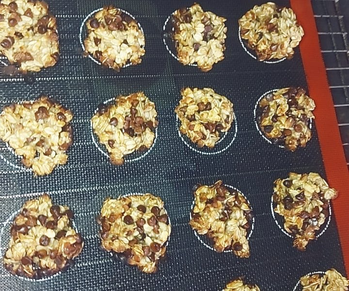 Cliquez pour zoomer ! Biscuits avoine, banane et chocolat Thermomix par peggo