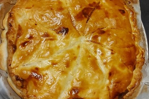 Cliquez pour zoomer ! Tourte lardons et comté Thermomix par peggo