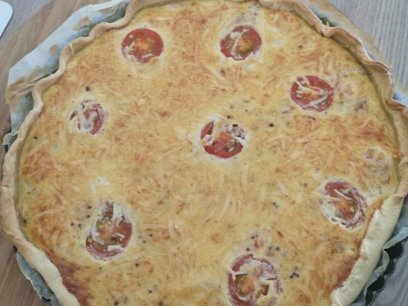 Cliquez pour zoomer ! Tarte au thon, tomate et moutarde Thermomix par LASKA POY