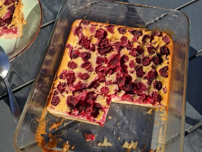 Cliquez pour zoomer ! Clafoutis aux framboises Thermomix par paupau26