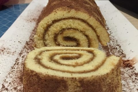 Cliquez pour zoomer ! Roulé à la crème de marron Thermomix par Manonmaoui