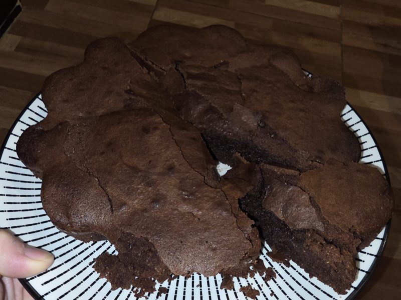 Cliquez pour zoomer ! Gâteau macaroné au chocolat Thermomix par annelou22