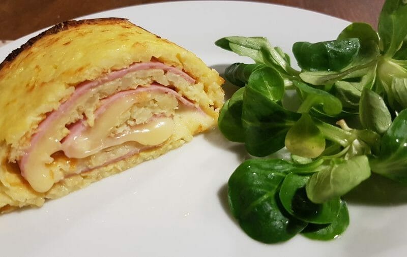 Cliquez pour zoomer ! Roulé de pommes de terre, jambon et reblochon Thermomix par Nickou064