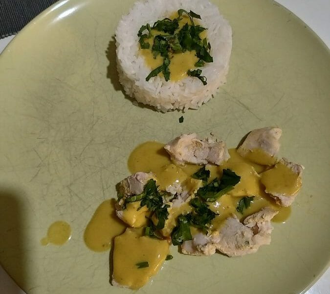 Cliquez pour zoomer ! Poulet coco aux 3 épices Thermomix par V-aness